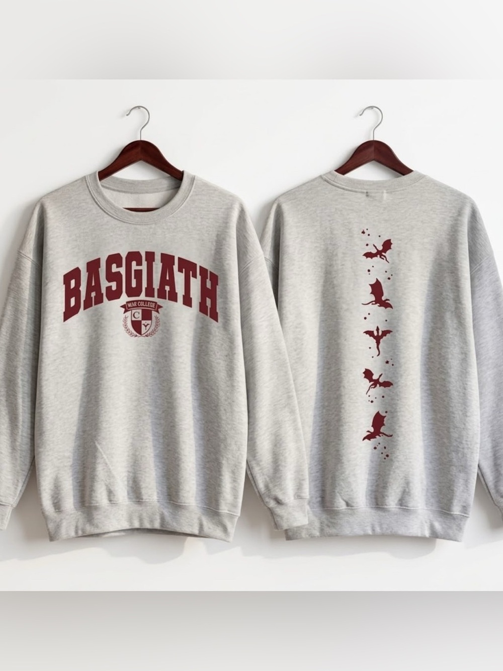 Retro basgiath graphic sweatshirt